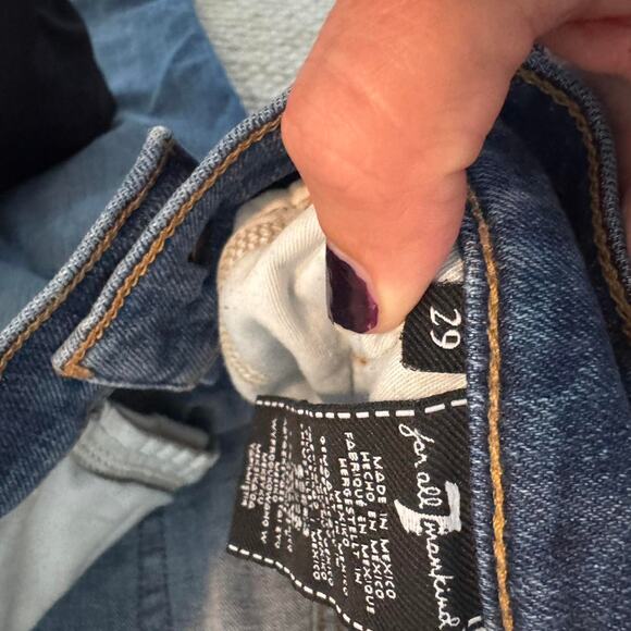 Dark wash crop seven for - Picture 4 of 5